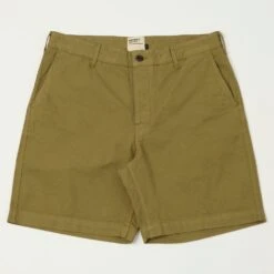 Heimat 'Journey' Herringbone Cotton Shorts - Desert