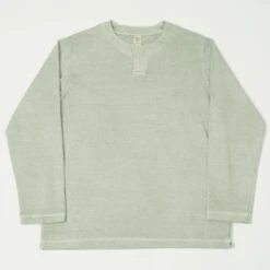 Jackman Henley Neck LS Tee - Fade Dry Sage