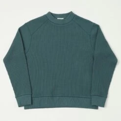Jackman JM7200 Waffle Midneck Sweatshirt - Dark Turquoise