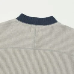 Jackman JM7200 Waffle Midneck Sweatshirt - Grey/Navy -Hartford Sale Store JACKMAN JM7200WAFFLEMIDNECK 0jpg