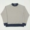 Jackman JM7200 Waffle Midneck Sweatshirt - Grey/Navy -Hartford Sale Store JACKMAN JM7200WAFFLEMIDNECK 7