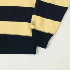 Knickerbocker Rugby Polo Sweatshirt - Navy/Yellow -Hartford Sale Store KNICKERBOCKER RUGBYPOLOSWEAT 2