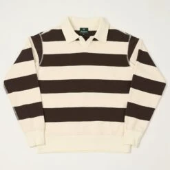 Knickerbocker Rugby Polo Sweatshirt - Mushroom/Brown