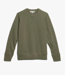 Merz B. Schwanen 346 Crew Neck Sweatshirt - Army Green