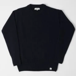 Merz B. Schwanen LOCC01 Knit Crew Neck Pullover - Dark Navy