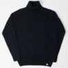 Merz B. Schwanen LOCT01 Turtleneck Knit Pullover - Dark Navy