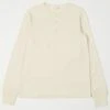Merz B. Schwanen 206 Long Sleeve Henley - Nature -Hartford Sale Store MERZBSCHWANEN 206LSHENLEY NATURAL