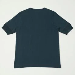 Merz B. Schwanen 207 Short Sleeve Henley - Mineral Blue -Hartford Sale Store MERZBSCHWANEN 207HENLEYTEE MINERALBLUE1