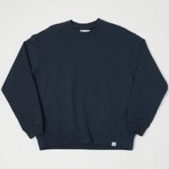 Merz B. Schwanen CSWOS02 Oversized Crew Neck Sweatshirt - Denim Blue