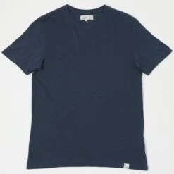 Merz B. Schwanen CT02VJ Crew Neck Tee - Denim Blue