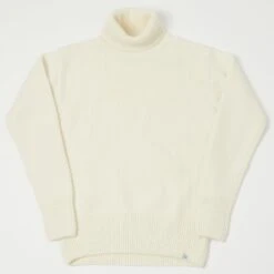 Merz B. Schwanen LOCT01 Turtleneck Knit Pullover - Nature