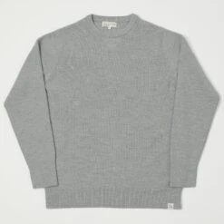 Merz B. Schwanen MWCC01 Ribbed Merino Pullover - Grey Mel