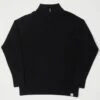 Merz B. Schwanen MWZP04 Zip Front Knit Pullover - Deep Black -Hartford Sale Store MERZBSCHWANEN MWZP04ZIPPULLOVER DEEPBLACK