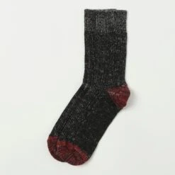 Merz B. Schwanen W72 Merino Wool Socks - Deep Black/Nature