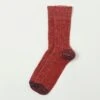 Merz B. Schwanen W72 Merino Wool Socks - Red/Nature -Hartford Sale Store MERZBSCHWANEN W72SOCKS RED