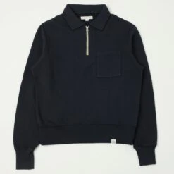 Merz B. Schwanen ZIPC01 Collar Sweatshirt - Charcoal