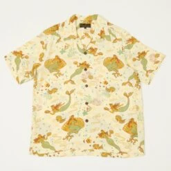 Micky Oye 'Mermaids' Aloha Shirt - Brown