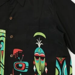 Micky Oye 'Tiki Modern' Aloha Shirt - Black -Hartford Sale Store MICKYOYE 6