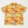 Micky Oye 'The Land Of The Fujiyama' Aloha Shirt - Yellow -Hartford Sale Store MICKYOYE THELANDOFFUJIYAMASHIRT YELLOW