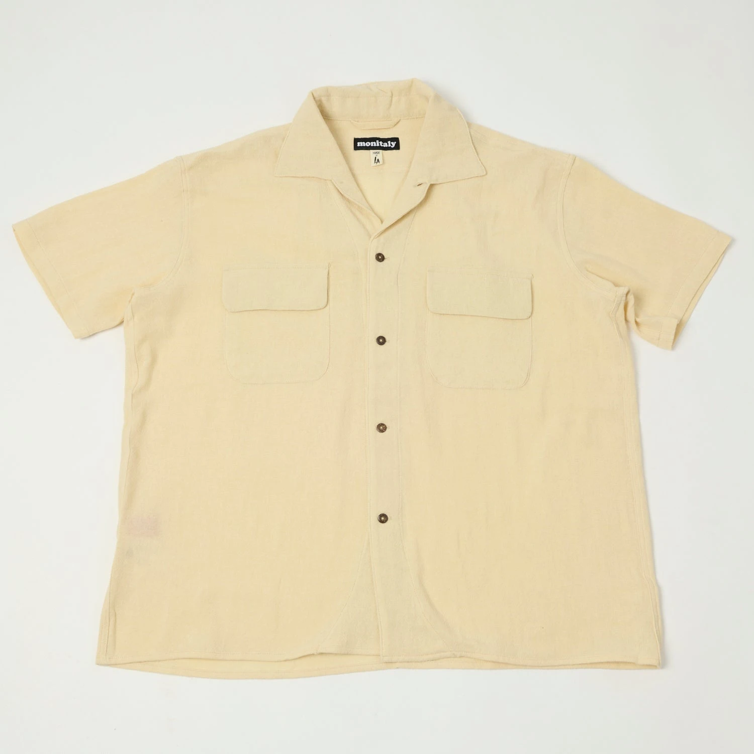 Monitaly Milano S/S '50s Shirt - Tropical Natural 3 Monitaly Milano S/S '50s Shirt - Tropical Natural