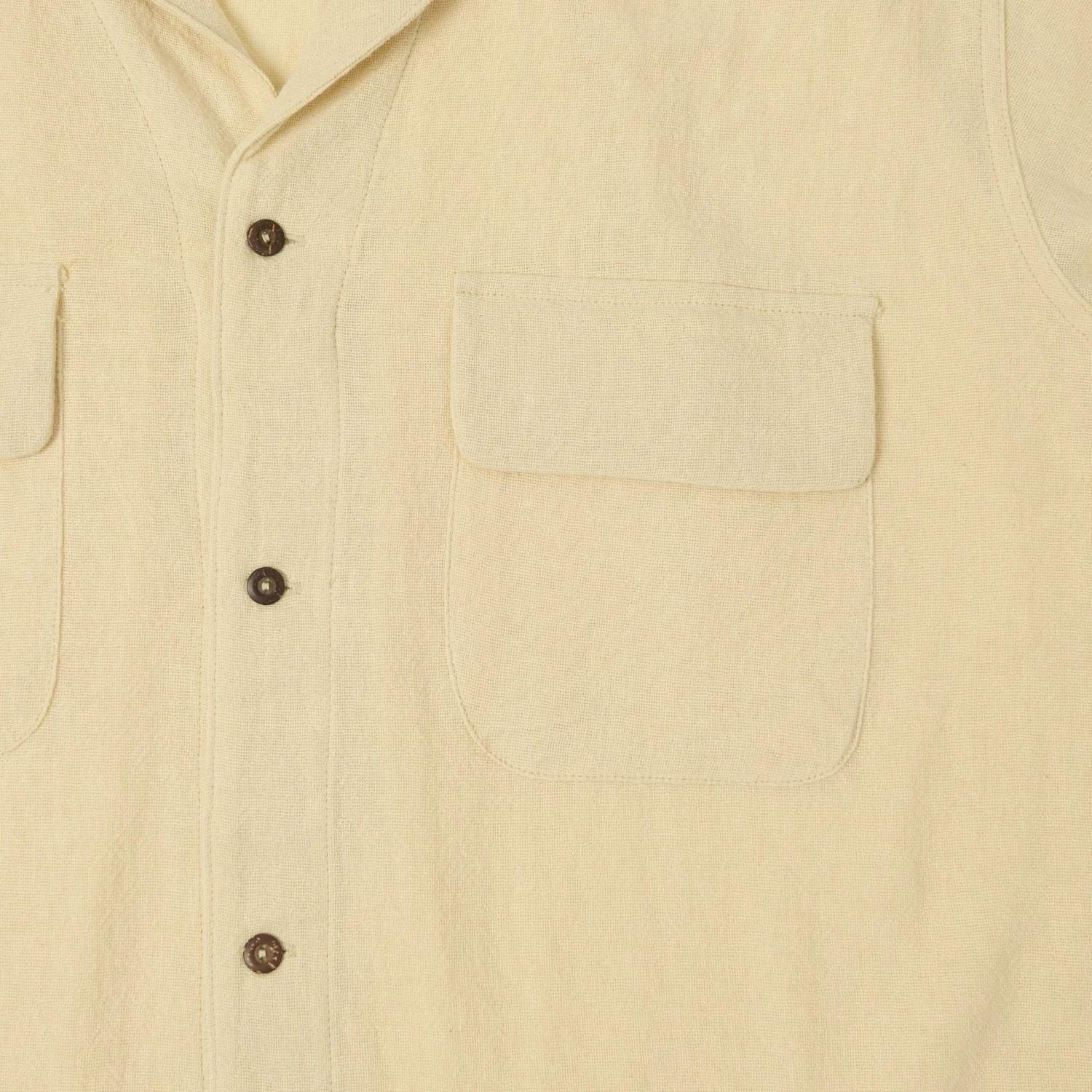 Monitaly Milano S/S '50s Shirt - Tropical Natural 5 Monitaly Milano S/S '50s Shirt - Tropical Natural - Image 3