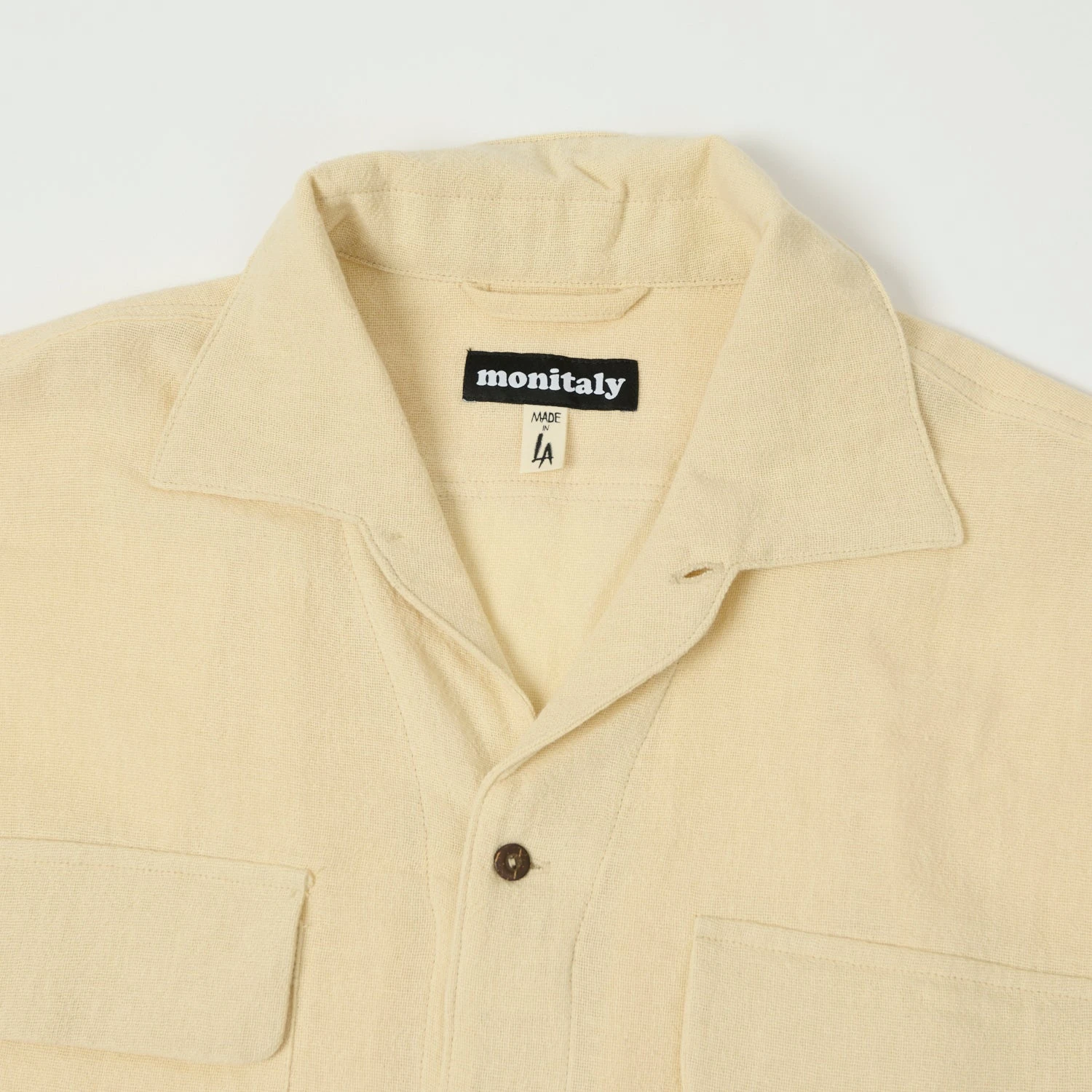 Monitaly Milano S/S '50s Shirt - Tropical Natural 4 Monitaly Milano S/S '50s Shirt - Tropical Natural - Image 2