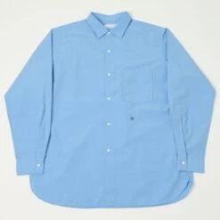 Nanamica 'Regular Collar' Wind Shirt - Sax