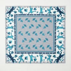 One Ear Brand 'Eejyanaika' Bandana - White/Indigo