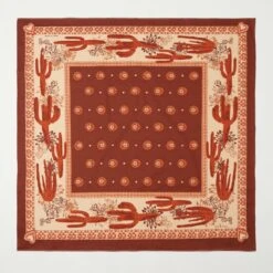 One Ear Brand 'Hikuri' (Cactus) Bandana - Gingerbread