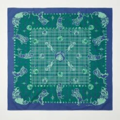 One Ear Brand 'Purrfect Space' (Space Cat) Bandana - Slow Boat Blue