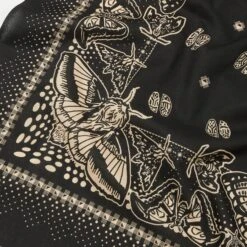 One Ear Brand 'Nighthings' (Moth) Bandana - Olive Black -Hartford Sale Store ONEEAR MOTHBANDANA BLACK1