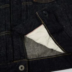 ONI 02516P-DIZR 'Deep Indigo Secret Denim' 20oz. Type II Denim Jacket - Rinsed -Hartford Sale Store ONI 02516PDIZRTYPEIIDENIMJACKET INDIGO5