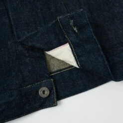 ONI 02527P-ZR 20oz Secret Denim Type III Pocket Denim Jacket - Rinsed -Hartford Sale Store ONI 02527P ZRWDENIMJACKET INDIGO4