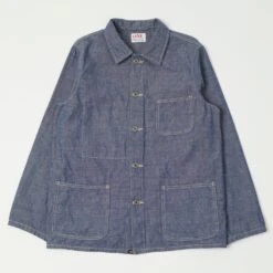 ONI 03101-HCBGY 8.3oz Heavy Chambray Coverall Jacket - Blue Grey One Wash