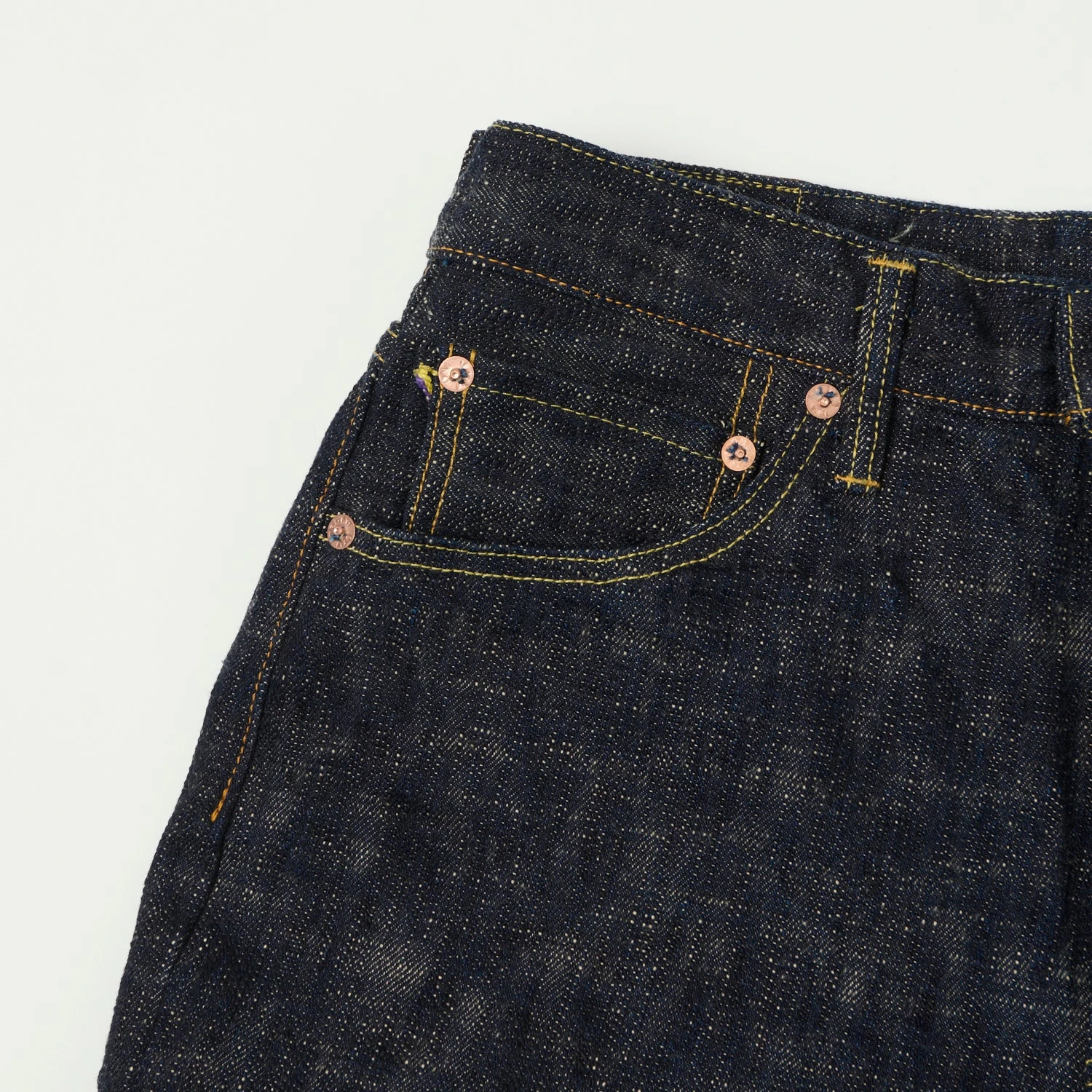 ONI 246-Kasuri 17oz Relaxed Tapered Jean - One Wash 6 ONI 246-Kasuri 17oz Relaxed Tapered Jean - One Wash - Image 4