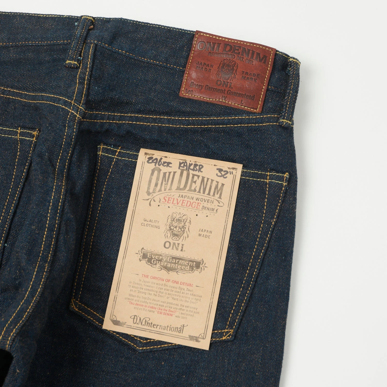 ONI 246ZR-KAKBR Secret Denim Relaxed Tapered Jean - One Wash 4 ONI 246ZR-KAKBR Secret Denim Relaxed Tapered Jean - One Wash - Image 2