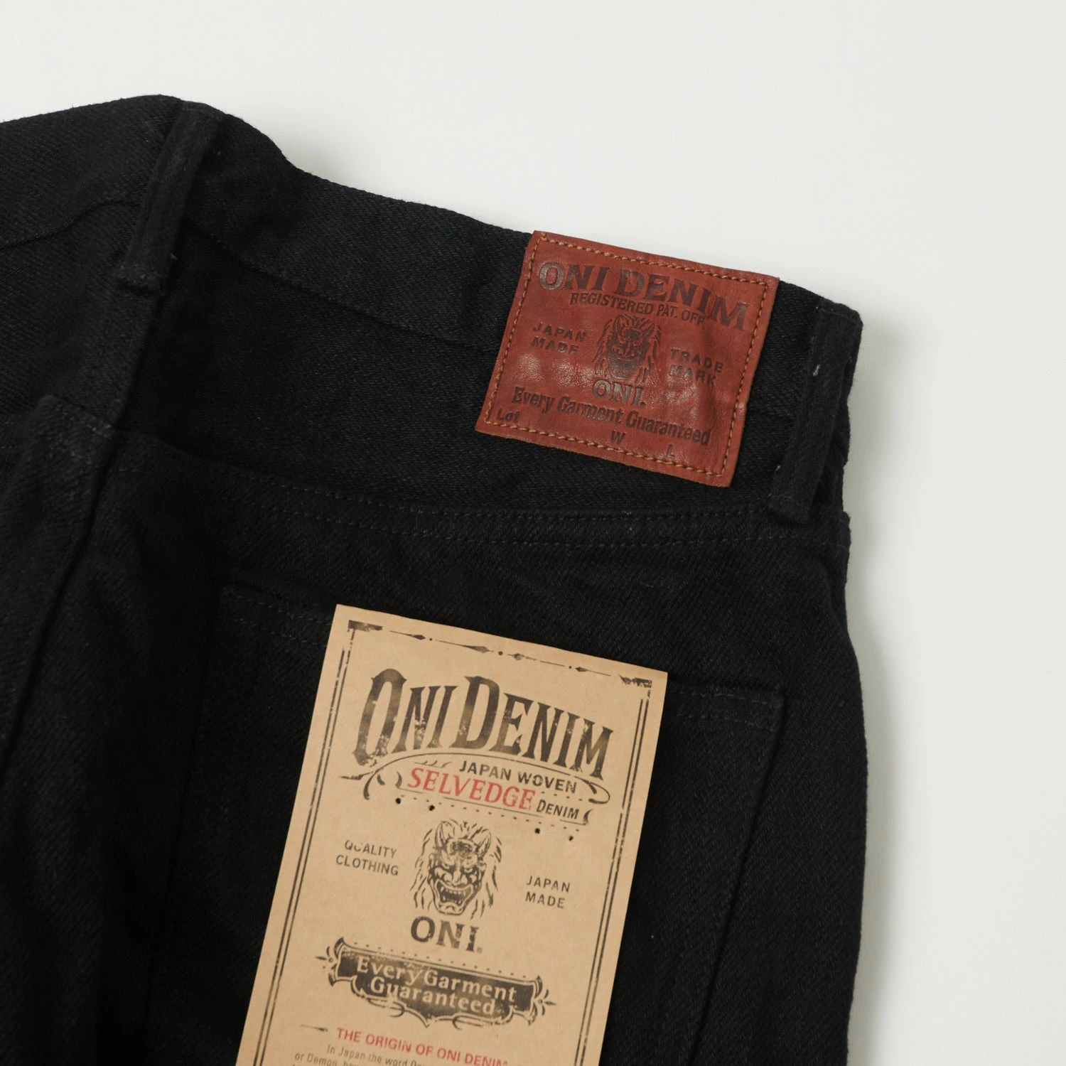 ONI 622ZR-BKBK Secret Denim Relaxed Tapered Jean - One Wash - Black 4 ONI 622ZR-BKBK Secret Denim Relaxed Tapered Jean - One Wash - Black - Image 2