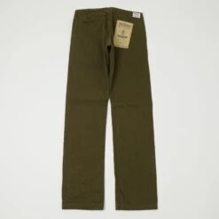 ONI 727DK 12oz Dark Olive Sulfur Slim Straight Chino - Rinsed -Hartford Sale Store ONI 727DKSULFURJEANS OLIVE1