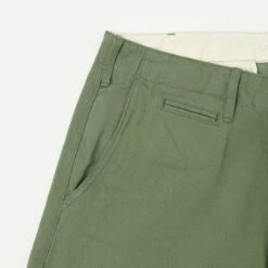 ONI 737-SVC-LOL 9.5oz Selvedge Chino - Light Olive 11 ONI 737-SVC-LOL 9.5oz Selvedge Chino - Light Olive -Hartford Sale Store ONI 737 SVCSELVEDGECHINO 5