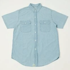 OrSlow S/S Chambray Work Shirt - Bleach Wash