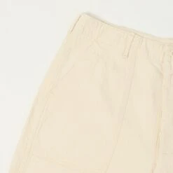 OrSlow Summer Herringbone Twill Fatigue Shorts - Ecru -Hartford Sale Store ORSLOW HBTSUMMERSHORTS 2