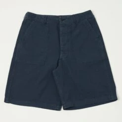 OrSlow Herringbone Twill Summer Fatigue Shorts - Navy