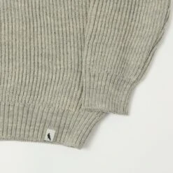 Peregrine Ford Zip Neck Jumper - Light Grey -Hartford Sale Store PEREGRINE FORDZIPJUMPER 3
