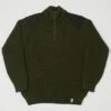 Peregrine Foxton Zip Neck Jumper - Olive