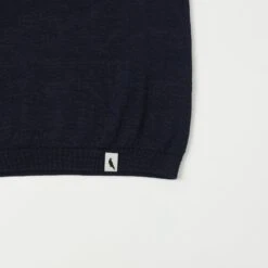 Peregrine Knitted Wool Tee - Navy -Hartford Sale Store PEREGRINE KNITTEDWOOLTEE NAVY2