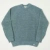 Peregrine Waffle Crew Neck Jumper - Seafoam