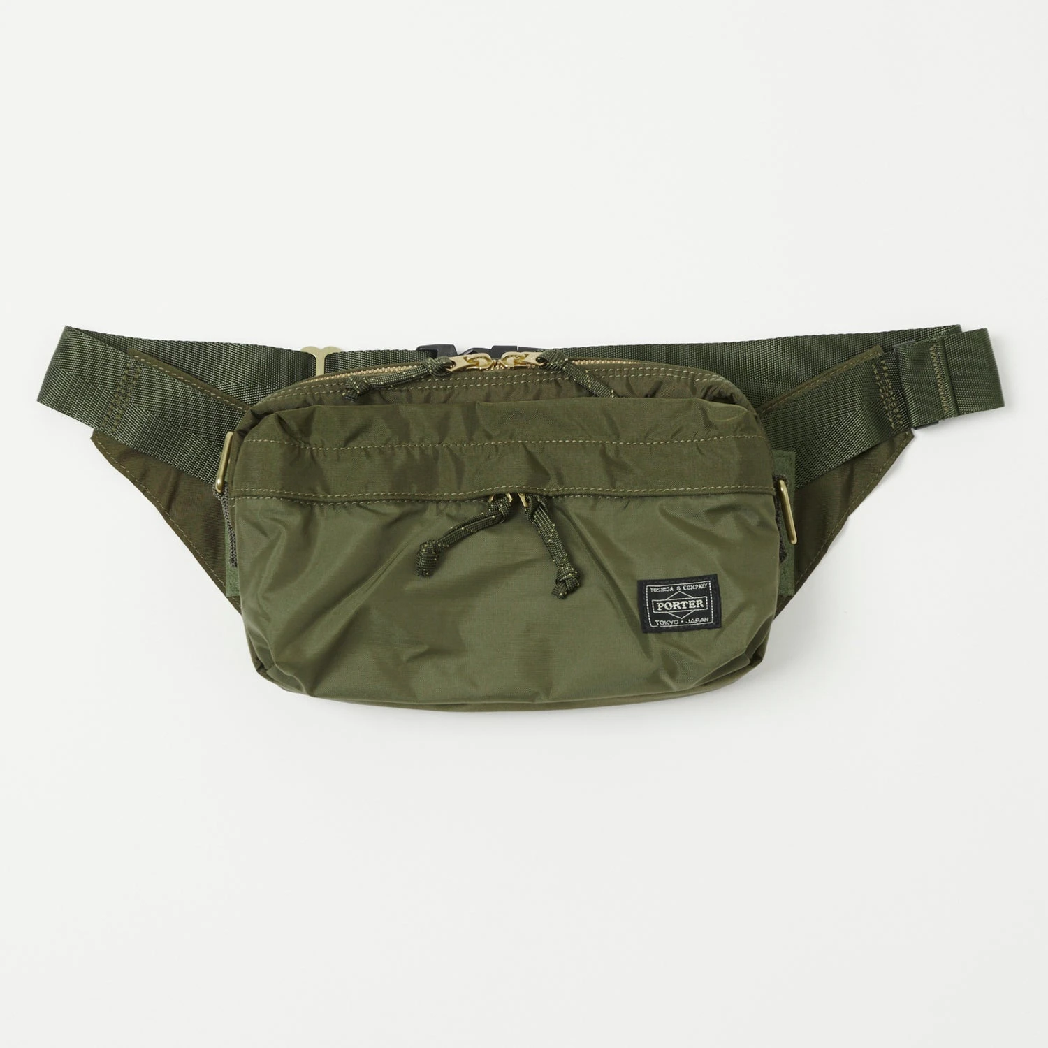 Porter-Yoshida & Co. Force 2-Way Waist Bag - Olive Drab 3 Porter-Yoshida & Co. Force 2-Way Waist Bag - Olive Drab