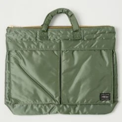 Porter-Yoshida & Co. Tanker Short Helmet Bag (S) - Sage Green