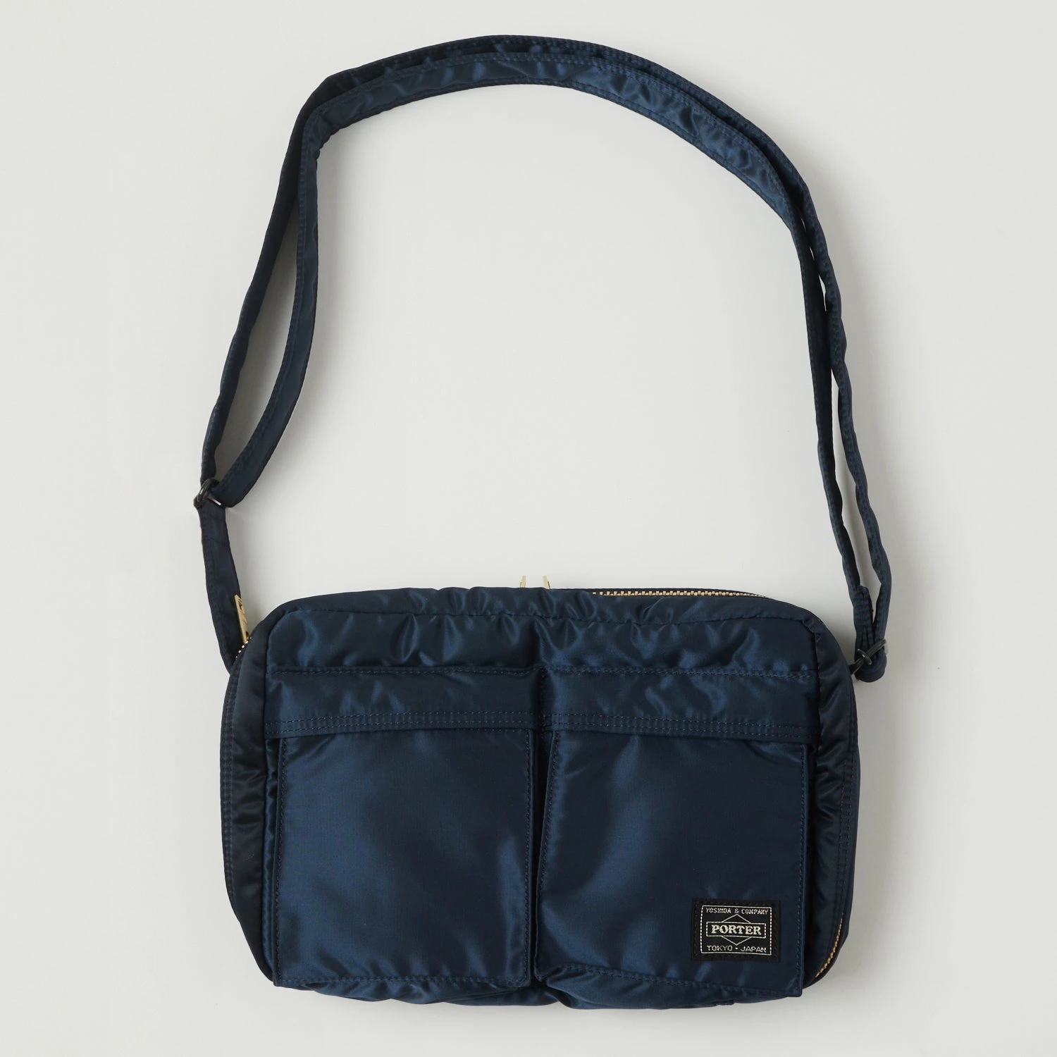 Porter-Yoshida & Co. Small Tanker Shoulder Bag - Iron Blue 2 Porter-Yoshida & Co. Small Tanker Shoulder Bag - Iron Blue