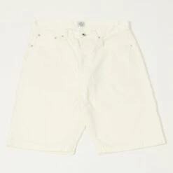 Post Overalls No.2 5-Pocket Denim Shorts - White